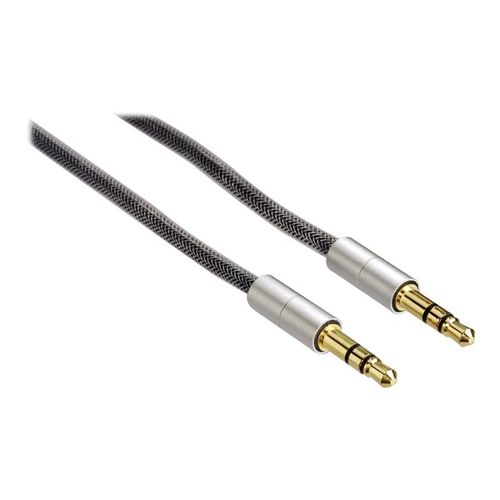 Câble Jack 3.5mm mâle vers Jack 3.5mm mâle Hama AluLine 2 m