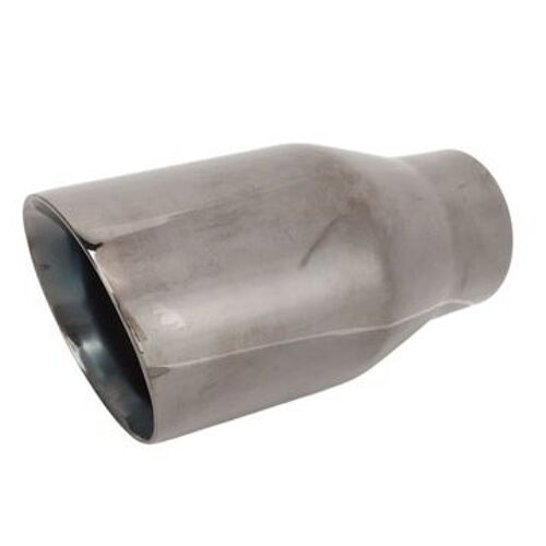 Embout D'échappement De Voiture En Acier Inoxydable Noir, Entrée 60 Mm, 89 Mm Qp9285