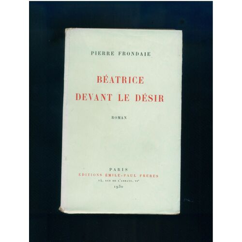 Beatrice Devant Le Desir