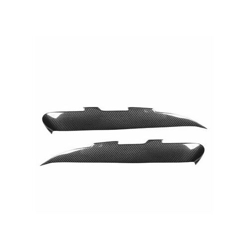1 Paire De Couvercles De Sourcils De Phare Avant En Fiber De Carbone Qp4586