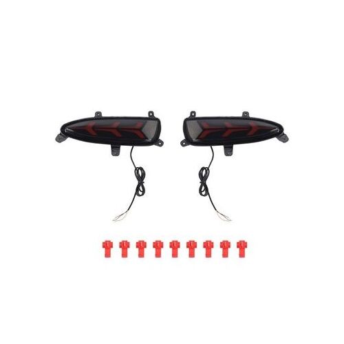 1 Paire De Réflecteurs De Pare-Chocs Arrière Led, Feux De Freinage Antibrouillard Qp4225