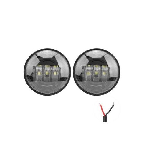 Une Paire De Phares Antibrouillard Universels Pour Motos, Lampe Latérale Led Qp5093