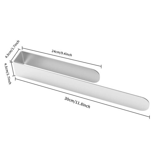 Porte-serviettes,Barre d'essuie-mains,Bâton de barre de serviettes de salle de bain auto-adhésif sur le mur, acier inoxydable 304 brossé,Noir,B