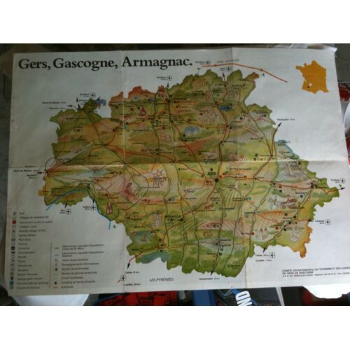 Poster Jeu De L'oie Gers Gascogne Et Armagnac