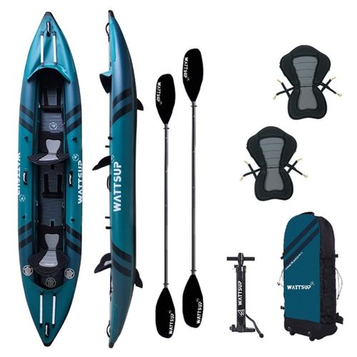 Kayak Gonflable Wattsup Cod 2 - 2 Places - 410x85cm Max 220 Kg - Pvc/Dropstitch