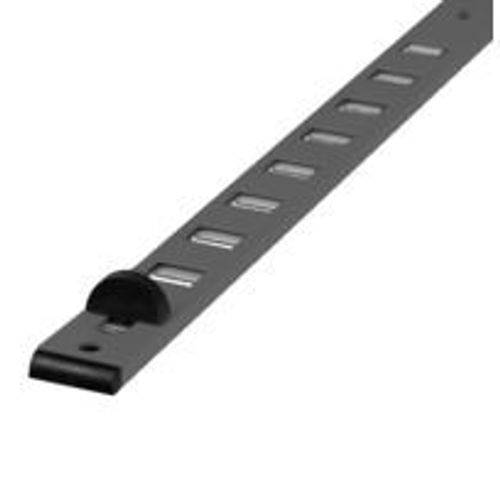 Entr?e d'air alu ? glissi?re 485/3 RENSON 475 mm - noir 9005 - 00048538