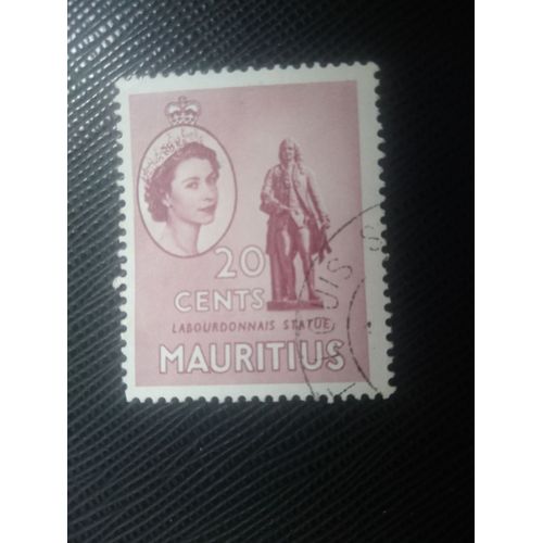 Timbre Ile Maurice Y T 247 Statue De Mahé La Bourdonnais 1953 ( 090708 )