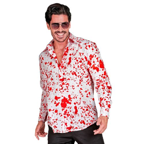 Chemise Blanche Ensanglantée Homme - Taille: S/M