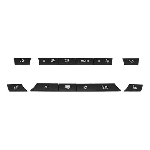 12pcs Bouton Key Caps A/C Chauffage Interrupteur Kit Panneau Pour F07 Gt / F10 / F11 F01 / F02