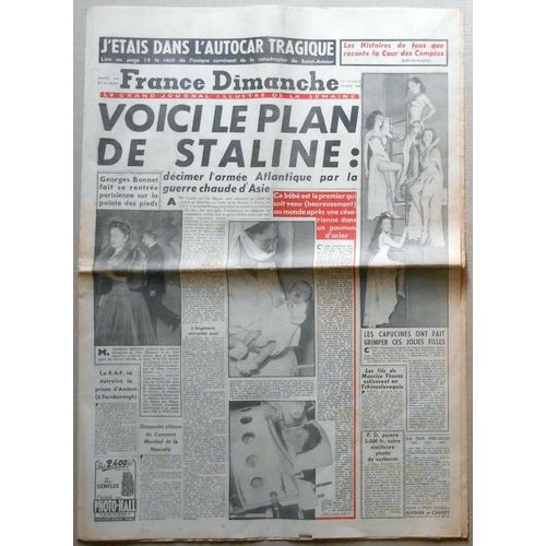 France Dimanche De Juillet 1950 Spécial Ive République