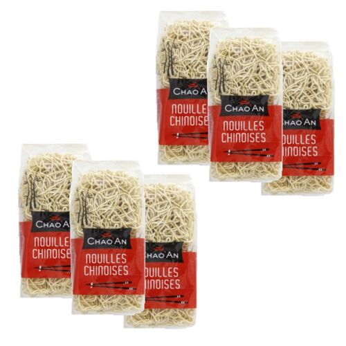 Lot 6x Nouilles Chinoises Sèches Instantanée - Chao'an - Sachet 400g