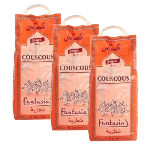 Lot 3x Couscous Moyen - Fantasia - Sac 5kg