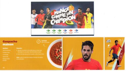 Carte Autocollant Carrefour"Mange Comme Un Champion" - N°11 Isco.