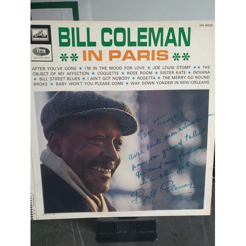 Bill Coleman In Paris - Vinyle - Dédicacé