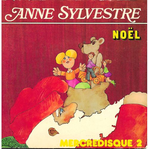 Anne Sylvestre Et Les Bécasses : Mercredisque 2 Noel : Sapin, L'escalier De Noel / Grand Saint Nicolas, L'adoration Des Tracteurs, Petite Musique De Noel (Livre Disque Illustrations De Biosca)