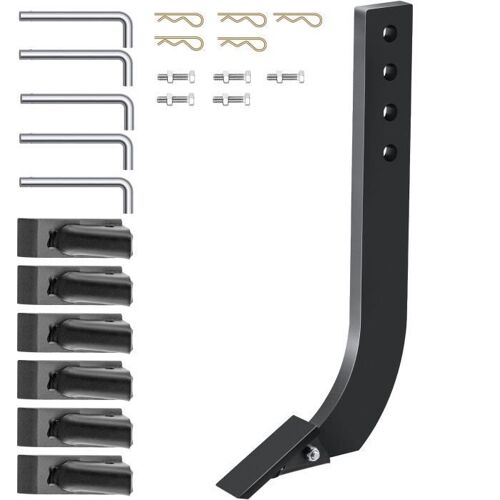 Tige De Labourage De Lame De Caisson-Vevor-464 X 209 Mm -5 Pièces Tige 4 Trous-Remplacement, Creuser, Labourer