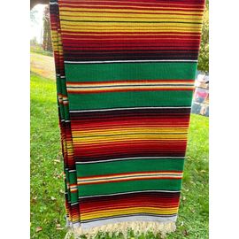 Veritable Tapis Mexicain Ideal Pour Equitation 160 X 80cm