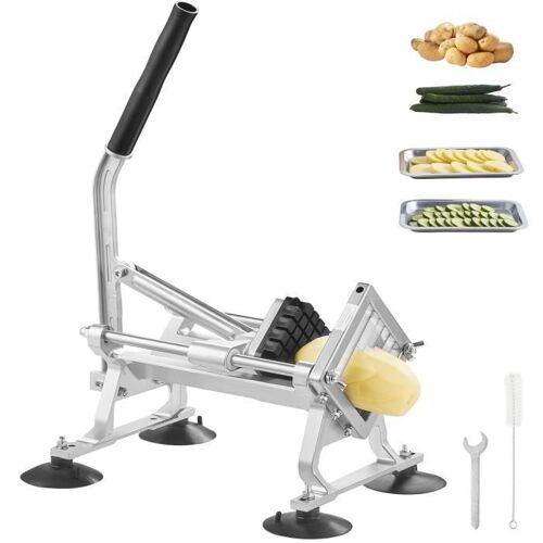 Trancheuse À Fruits Et Légumes-Vevor-12,7 Mm-Acier Inoxydable-Alu-Pieds Antidérapants-Radis-Oignons-Pommes De Terre