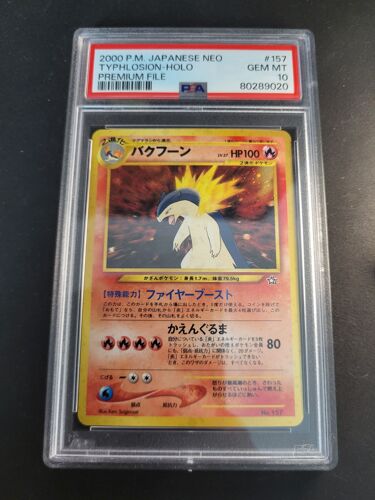 Typhlosion N°157 Set Neo Genesis Jap Psa 10