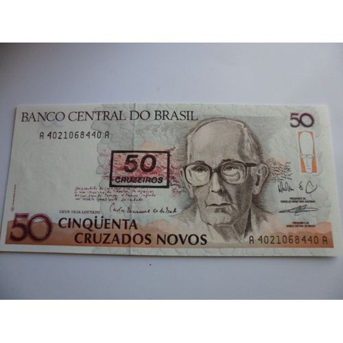 Brésil 50 Cruzeiros 1990  Neuf / Unc !