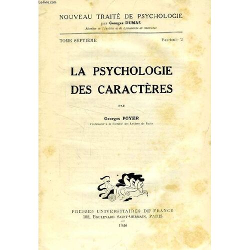 La Psychologie Des Caracteres