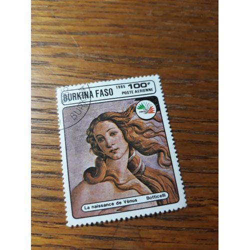 Timbre Burkina Faso Botticelli La Naissance De Venus Tp 21