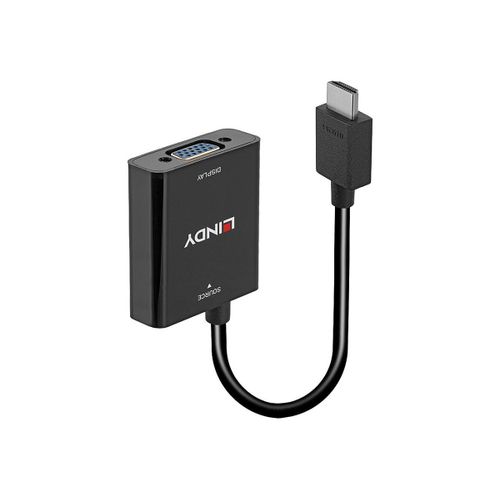 Lindy - Convertisseur vidéo - HDMI - VGA - noir