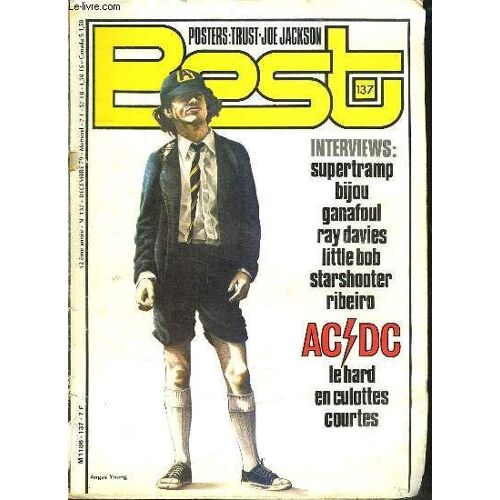 Best N° 137. 12 Em Annee. Sommaire: Supertramp. Catherine Ribeiro. Joe Jackson...