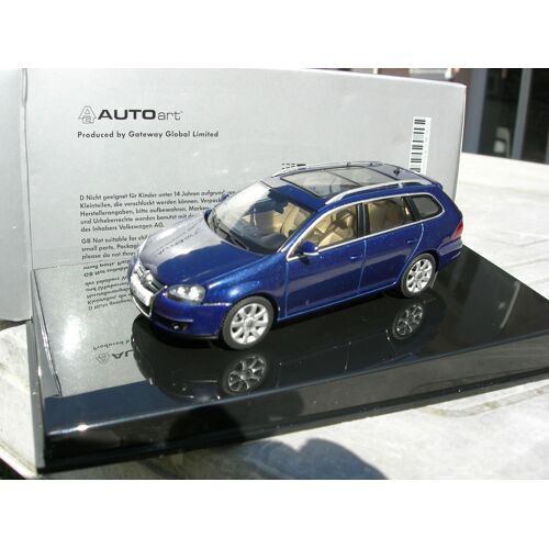 Autoart 1/43 Vw Volkswagen Golf V Variant Break Bleue!!-Autoart