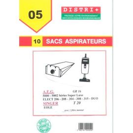 10 Sacs Aspirateur Singer  Eole T 20