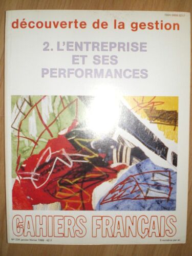 Cahiers Francais N 234 Janv.-Fev.1988 Decouverte De La Gestion