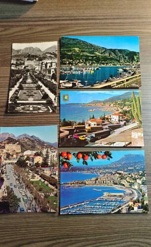 Lot 5 Cpa Menton . Divers Anneées