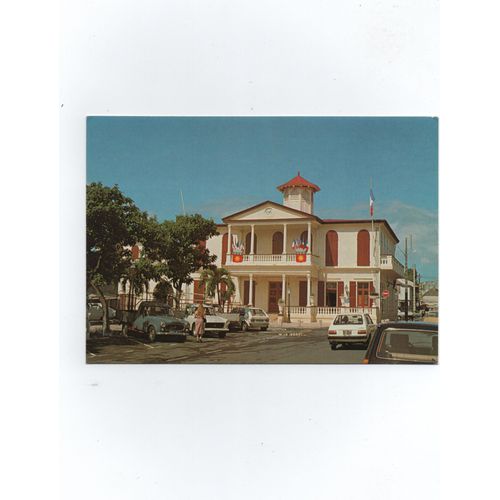 Mairie De Basse Terre ( Guadeloupe ) - Carte Années 80 , Scandenexim Ltd, Saint-Barthélémy.
