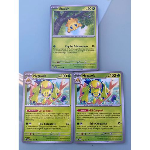 (412) Statitik + 2x Mygavolt (Pokemon) 