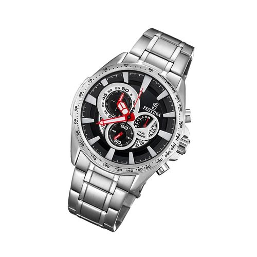 Festina Montre Homme F6864/5 Montre-Bracelet En Acier Inoxydable Chronographe Argent Uf6864/5
