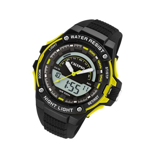 Calypso Montre Homme K5768/1 Montre Plastique Pu Numérique Noir Uk5768/1