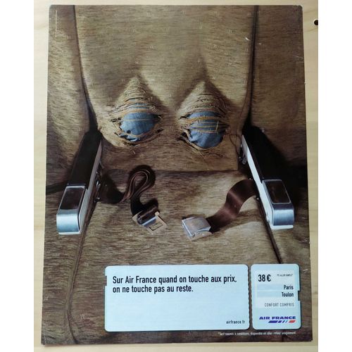 Publicité Papier - Air France, Paris/Toulon De 2002