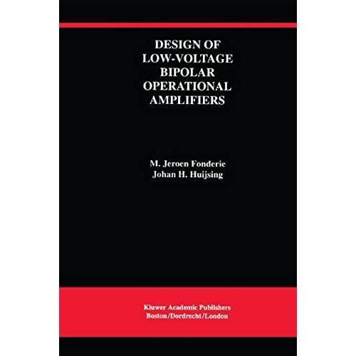 Design Of Low-Voltage Bipolar Operational Amplifiers