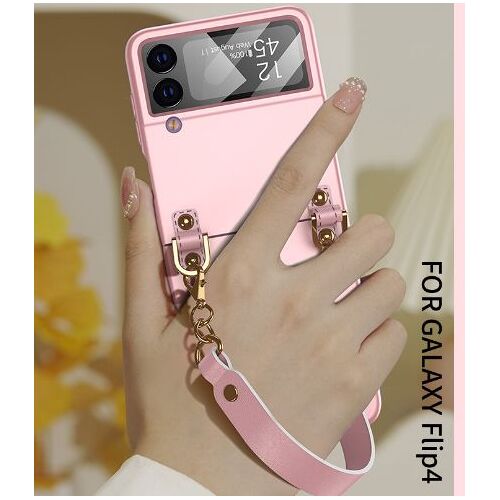 Coque pour samsung Z flip 4, ultra mince, à la mode sac de protection pour les femmes - Rose