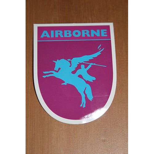 Autocollant Du Blason De La  6 Th British Airborne (La Pegase) Ww2