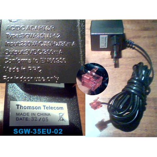 Alimentation de téléphone Thomson SGW-35EU-02 (9V - 300mA)