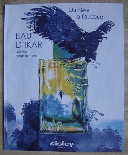 Publicité Papier - Parfum Eau D' Ikar De Sisley De 2012