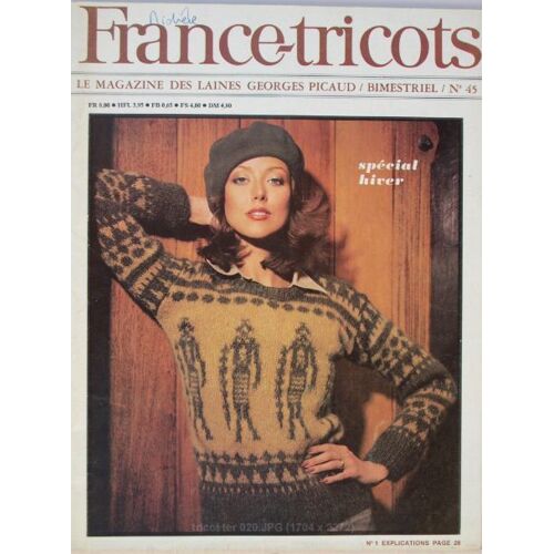 France Tricots N°45 - Laines Georges Picaud - Spécial Hiver - Octobre 1976