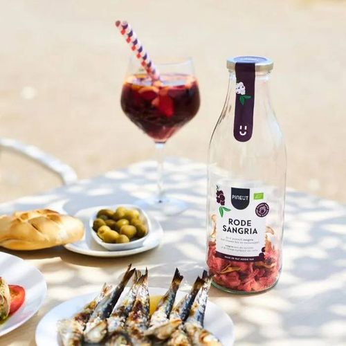 Bevanda In Bottiglia Sangria Rossa Bio Preparato Fai Da Te In Bottiglia 