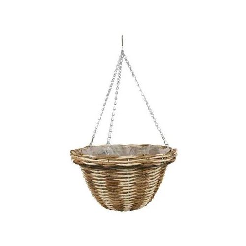 Basket Fioriera in Rattan Diametro 35cm Verdemax