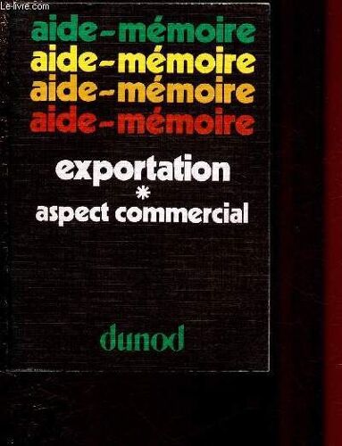 Exportation - Aspect Commercial (Aide-Memoire)