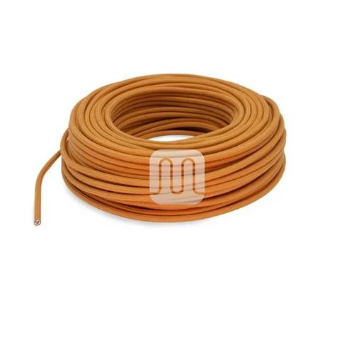 Cavo Elettrico Tessile Tondo - Caramello To432 3mt Merlotti