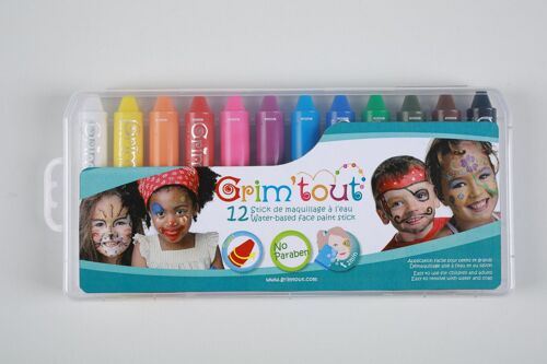 Oz International Coffret De 12 Sticks De Maquillage Grim'tout