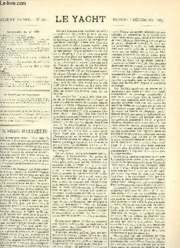 N°300 - 8 Decembre1883 - Le Yacht : Le Yachting Et Le Sauvetage - Transports Pour Le Tonkin - Circulaire Du Ministre De La Marine Sur Les Faits De Sauvetage.Etc.
