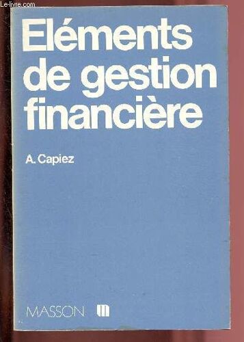 Elements De Gestion Financiere
